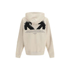 Beige Cotton Sweatshirt Off-White