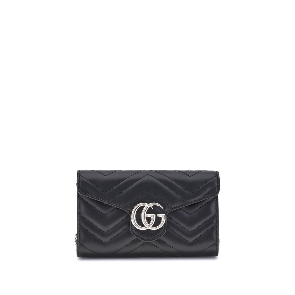 Black Calf Leather Bos Taurus Shoulder Bag Gucci