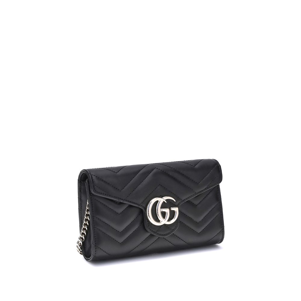 Black Calf Leather Bos Taurus Shoulder Bag Gucci
