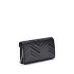 Black Calf Leather Bos Taurus Shoulder Bag Gucci