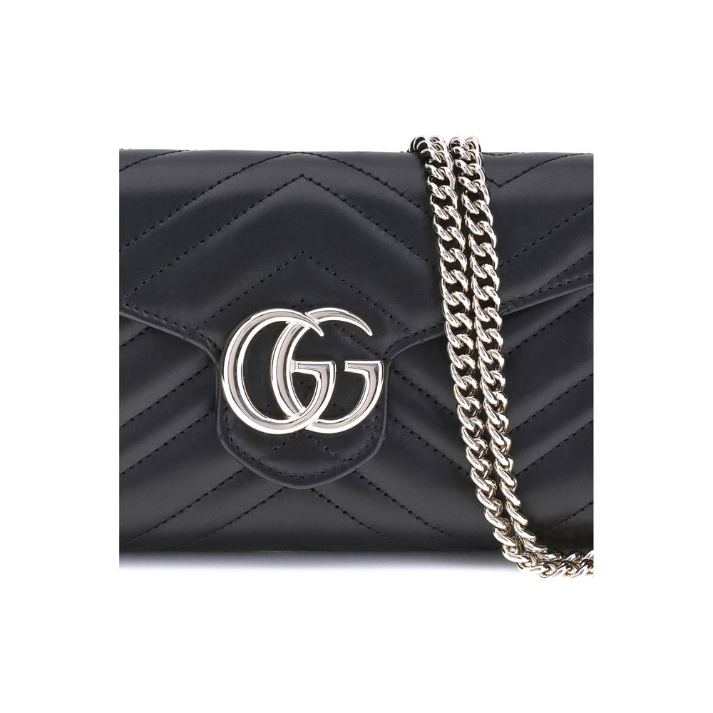 Black Calf Leather Bos Taurus Shoulder Bag Gucci