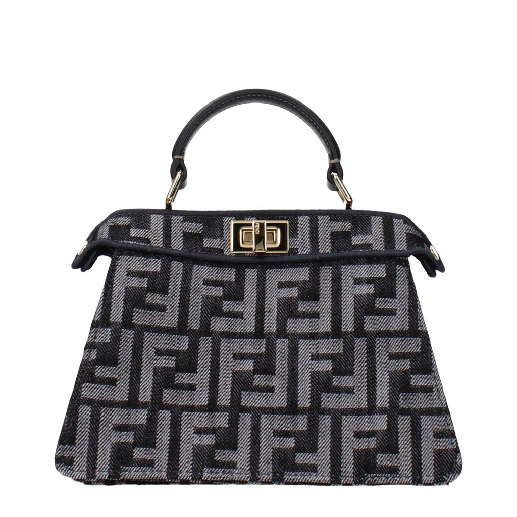 Black Fabric Handbag Fendi