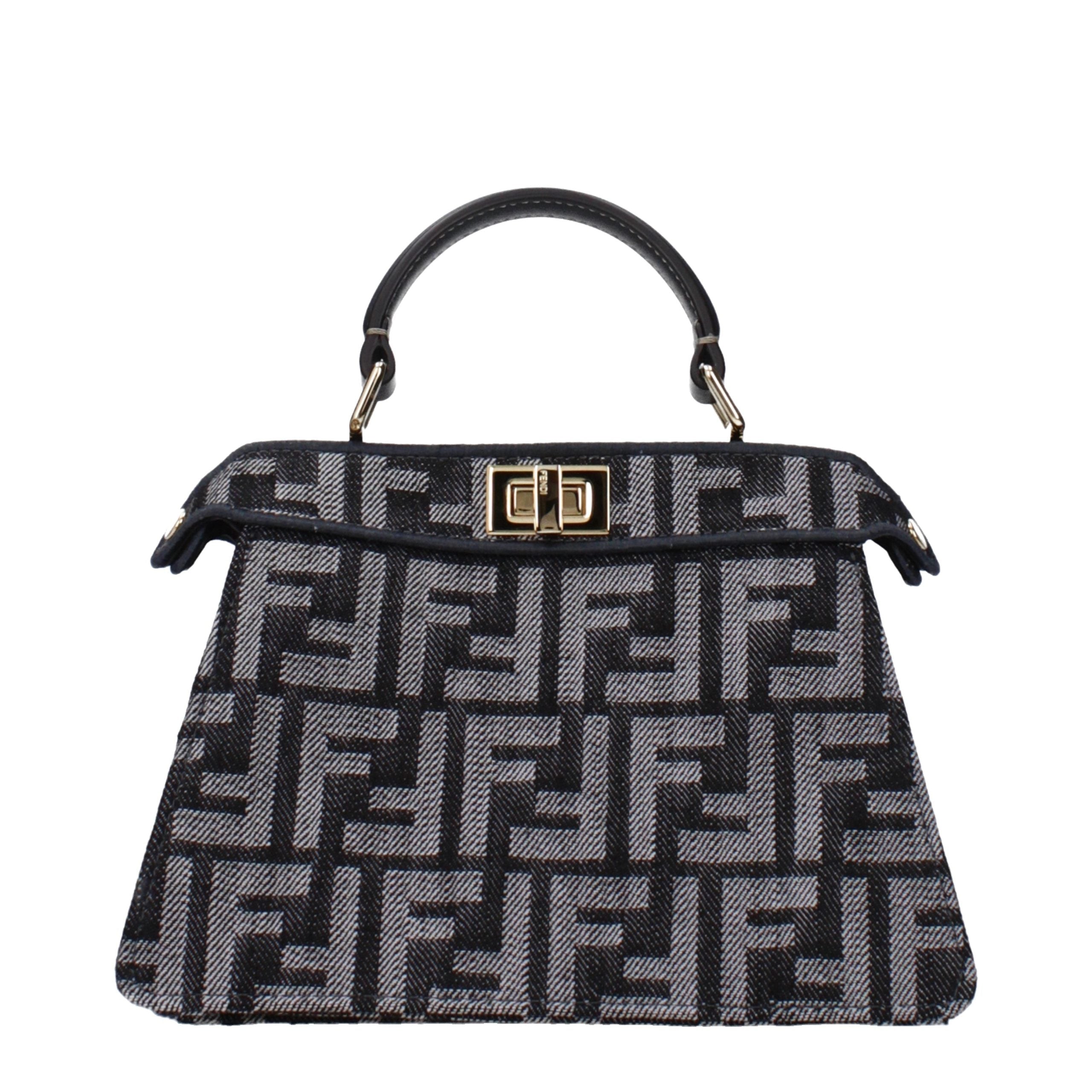 Black Fabric Handbag Fendi