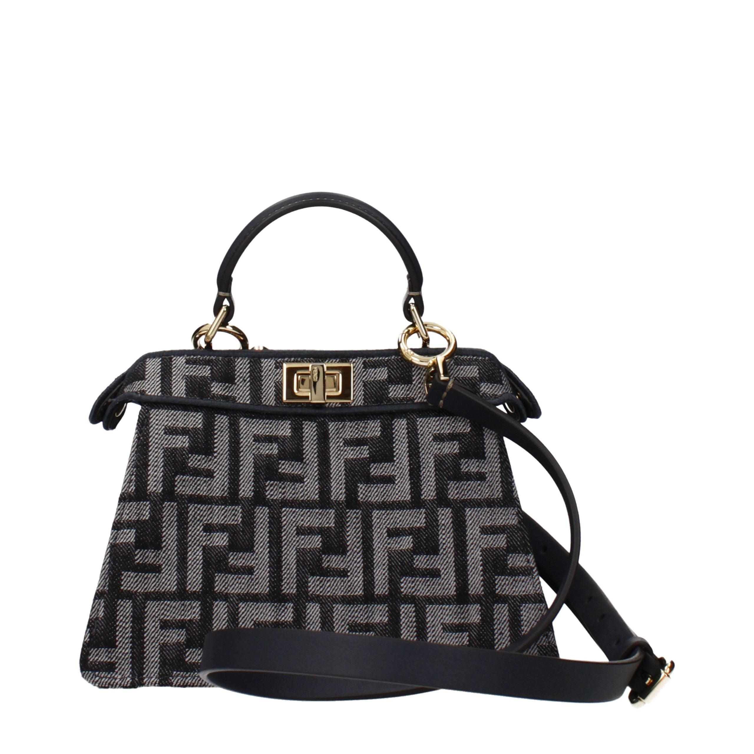 Black Fabric Handbag Fendi