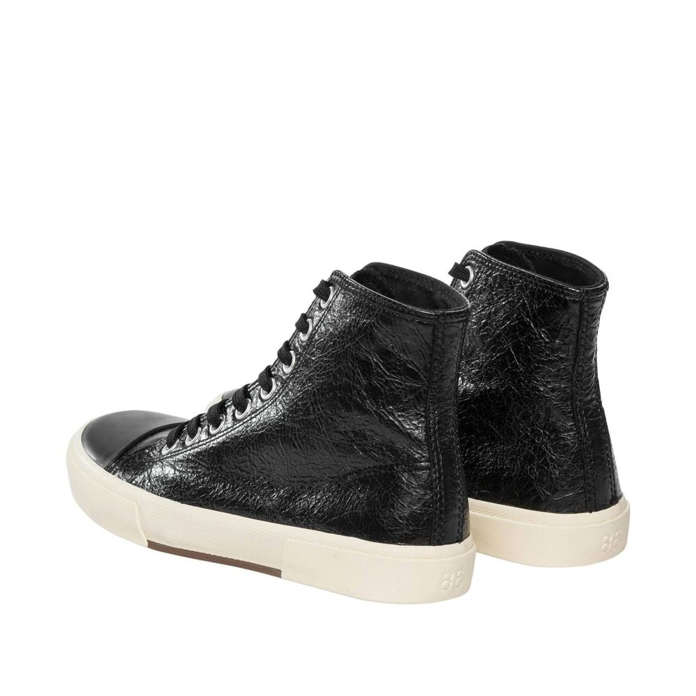 Black Calfskin High Top Sneakers Balenciaga