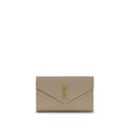 Beige Calf Leather Bos Taurus Shoulder Bag Saint Laurent