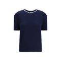 Blue Fleece Wool Sweatshirt Prada