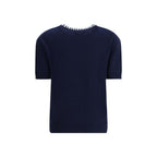 Blue Fleece Wool Sweatshirt Prada