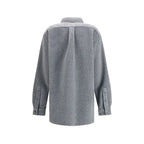 Gray Polyester Shirt Miu Miu