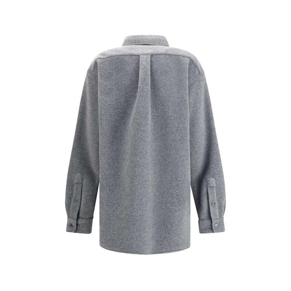 Gray Polyester Shirt Miu Miu