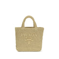 Beige Viscose Handbag Prada