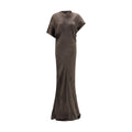 Brown Copper Long Dress Rick Owens