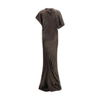 Brown Copper Long Dress Rick Owens