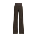 Brown Silk Casual Pants Rick Owens