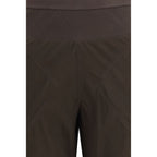 Brown Silk Casual Pants Rick Owens