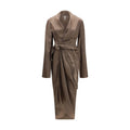 Brown Copper Casual Dress Rick Owens