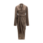 Brown Copper Casual Dress Rick Owens