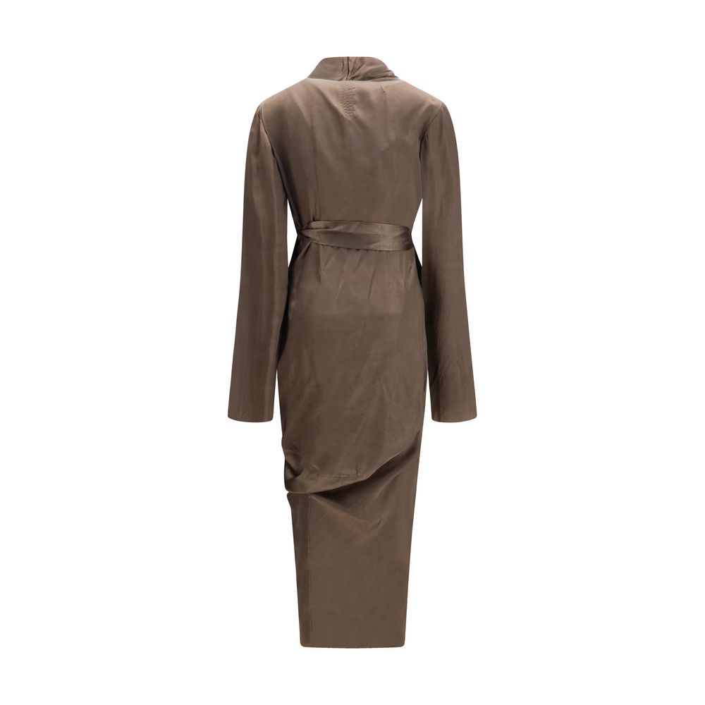 Brown Copper Casual Dress Rick Owens