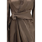 Brown Copper Casual Dress Rick Owens