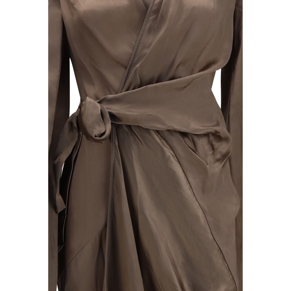 Brown Copper Casual Dress Rick Owens