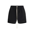 Black Cotton Bermuda Shorts Rick Owens