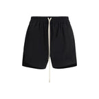 Black Cotton Bermuda Shorts Rick Owens