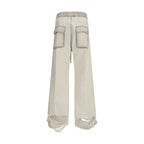 White Cotton Casual Pants Rick Owens