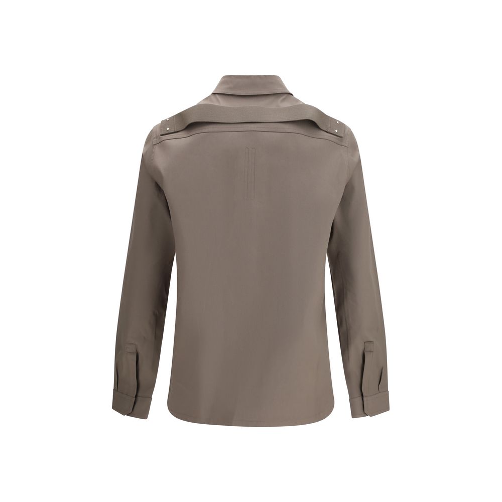 Brown Denim Shirt Rick Owens