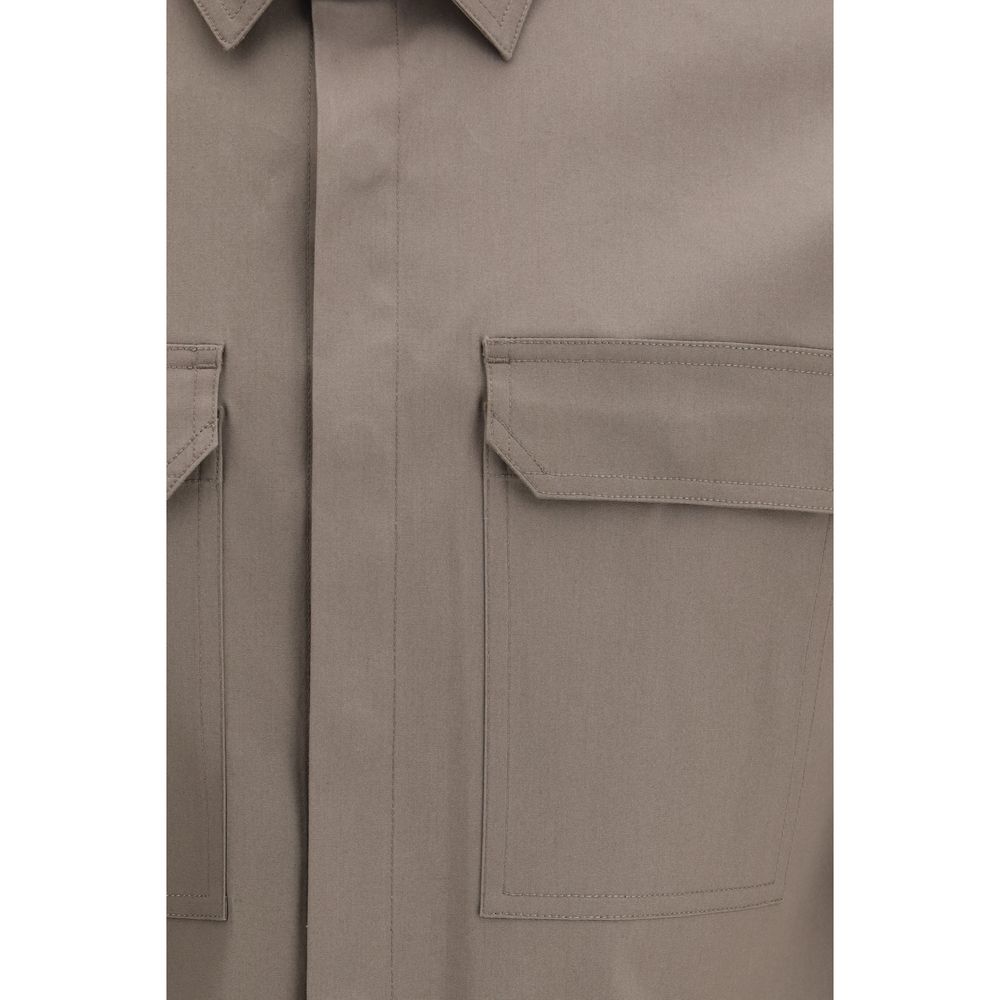 Brown Denim Shirt Rick Owens