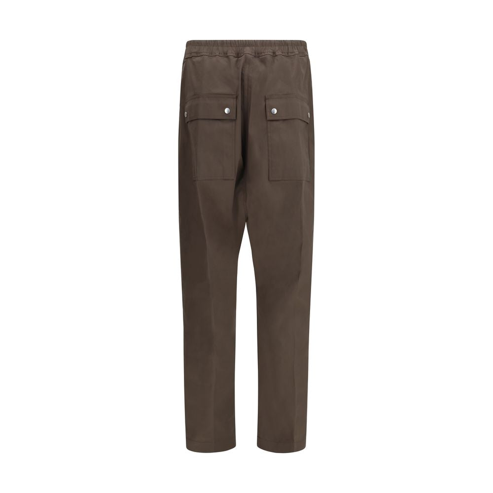 Brown Cotton Cargo Pants Rick Owens