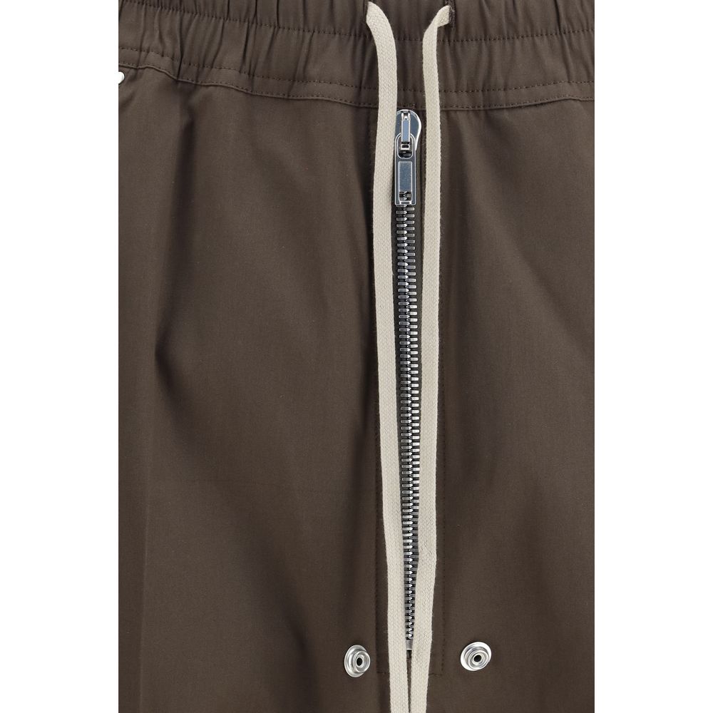 Brown Cotton Cargo Pants Rick Owens