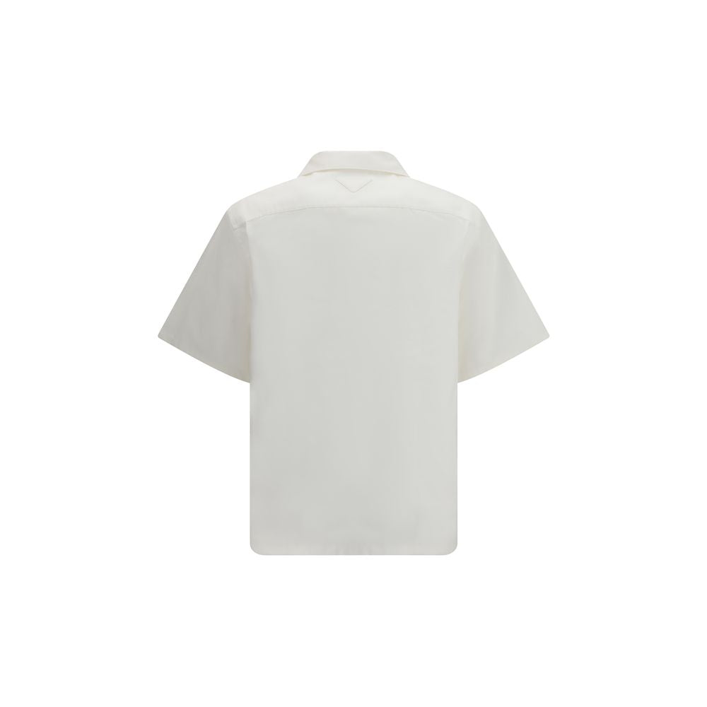 White Cotton Shirt Prada