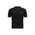 Black Cotton T-Shirt Prada