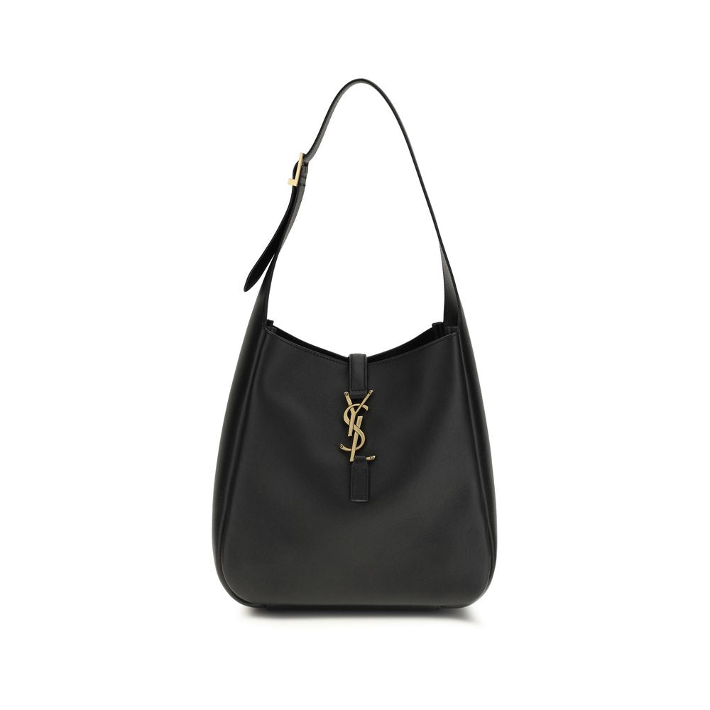 Black Calf Leather Bos Taurus Shoulder Bag Saint Laurent