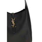 Black Calf Leather Bos Taurus Shoulder Bag Saint Laurent