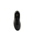 Black Calf Leather Bos Taurus Low Top Sneakers Saint Laurent