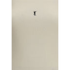 Beige Cotton Tank Tops Saint Laurent