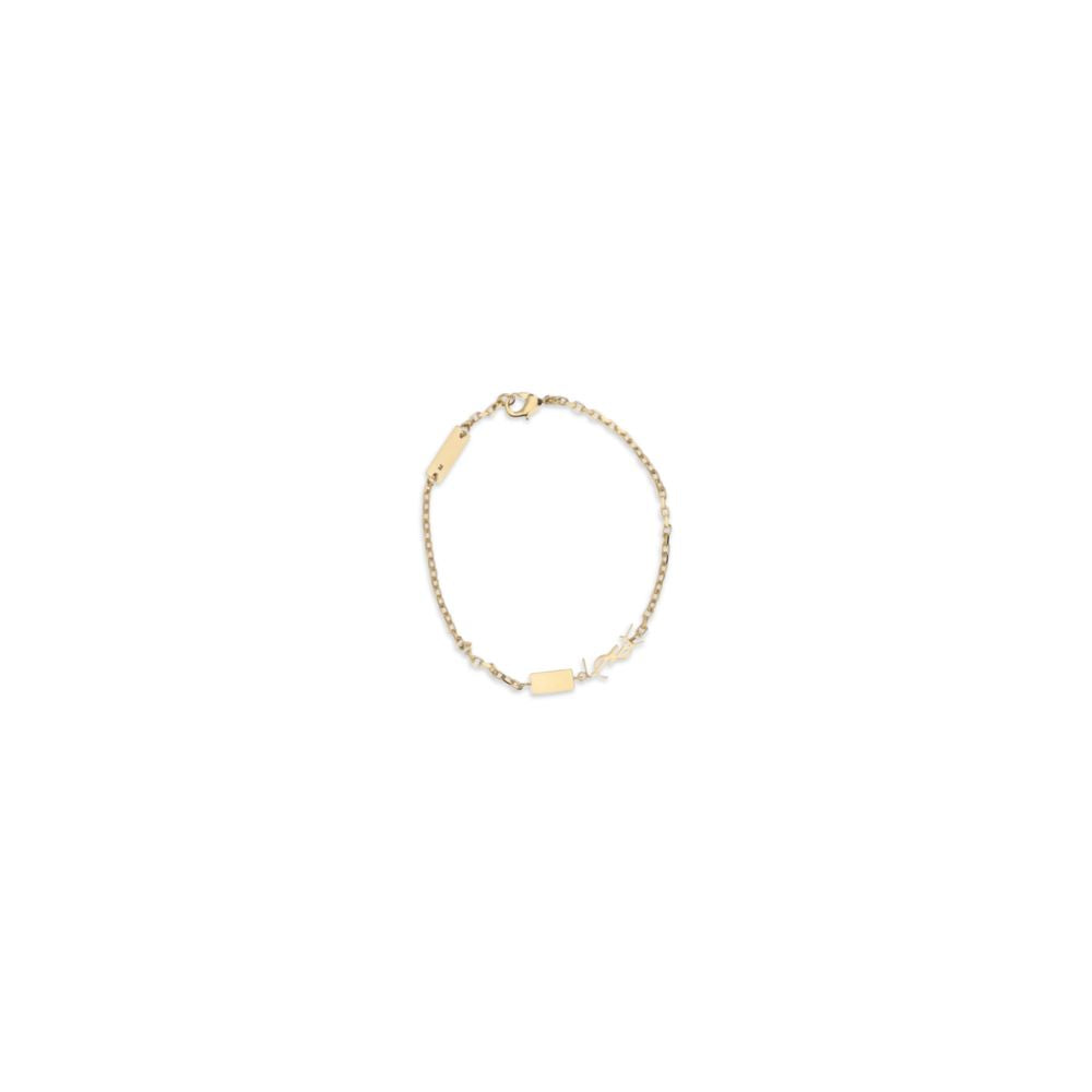 Gold Brass Bracelet Saint Laurent