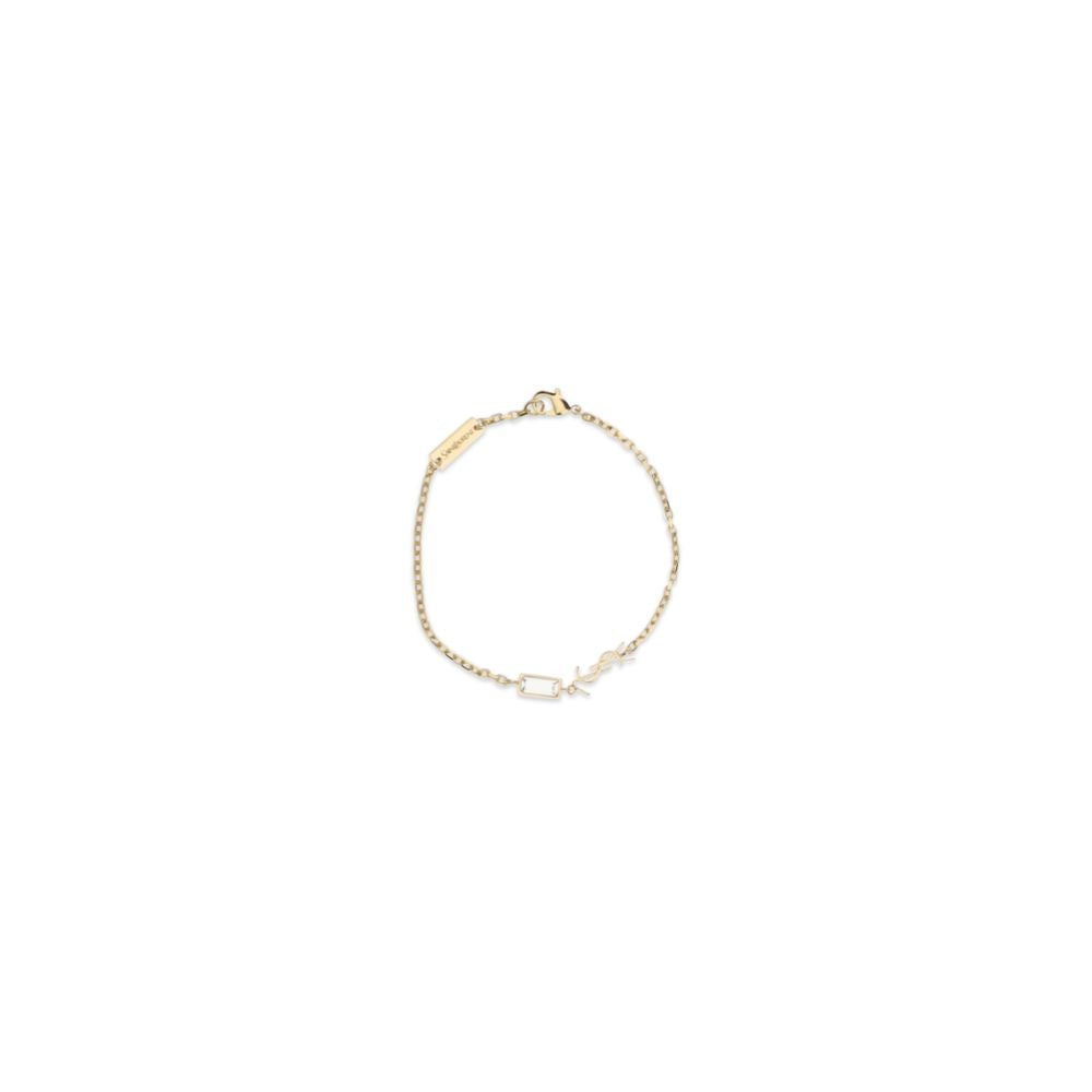 Gold Brass Bracelet Saint Laurent