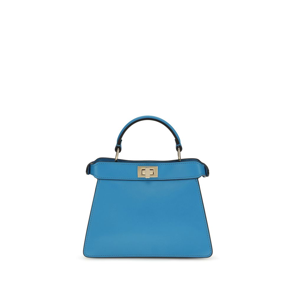 Blue Calf Leather Bos Taurus Handbag Fendi