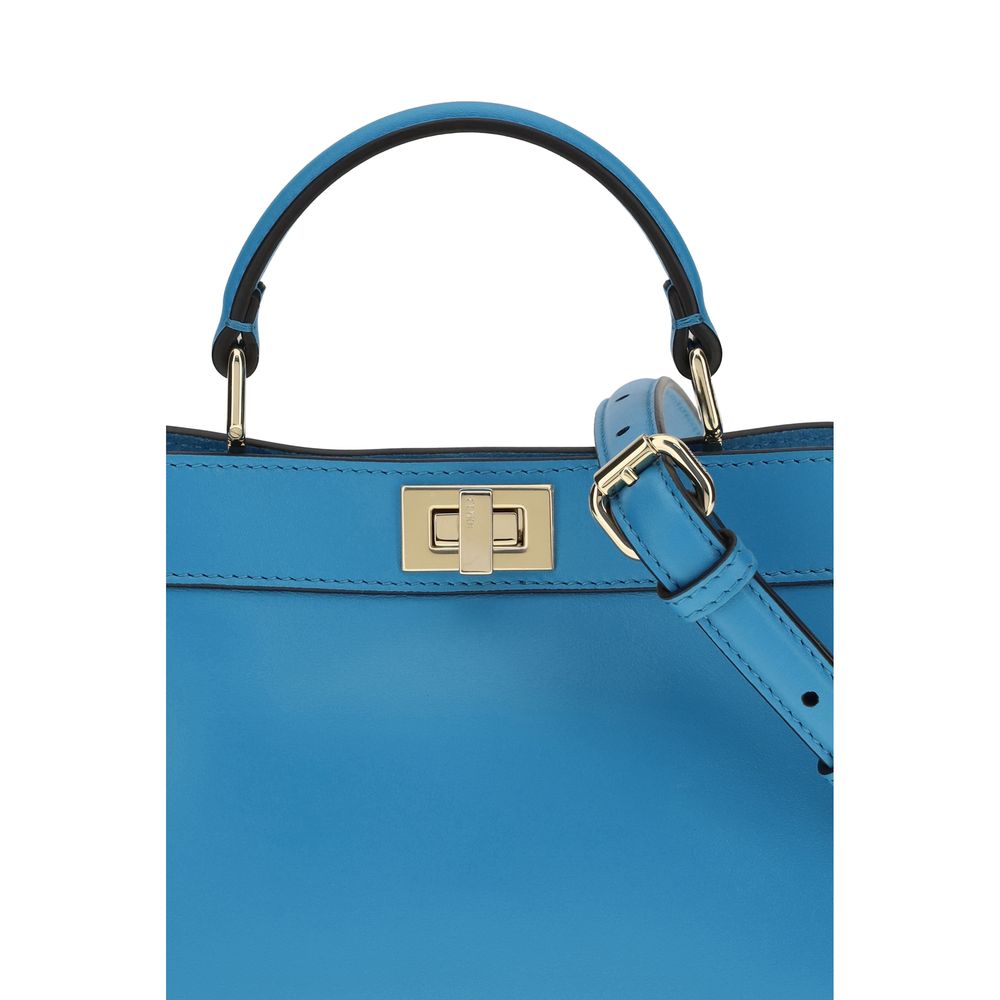 Blue Calf Leather Bos Taurus Handbag Fendi