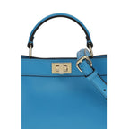 Blue Calf Leather Bos Taurus Handbag Fendi