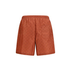 Orange Polyester Shorts Gucci