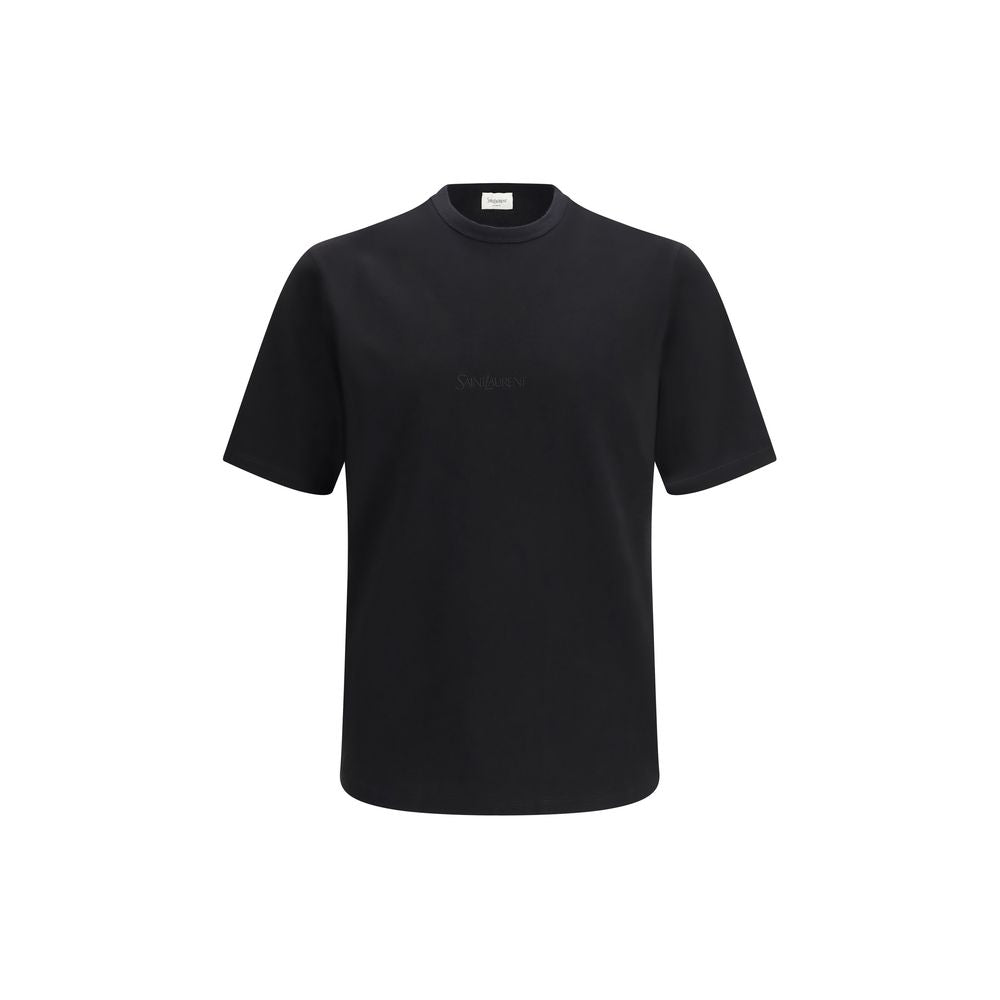 Black Cotton T-Shirt Saint Laurent