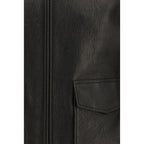 Black Lamb Ovis Aries Aries Leather Jacket
