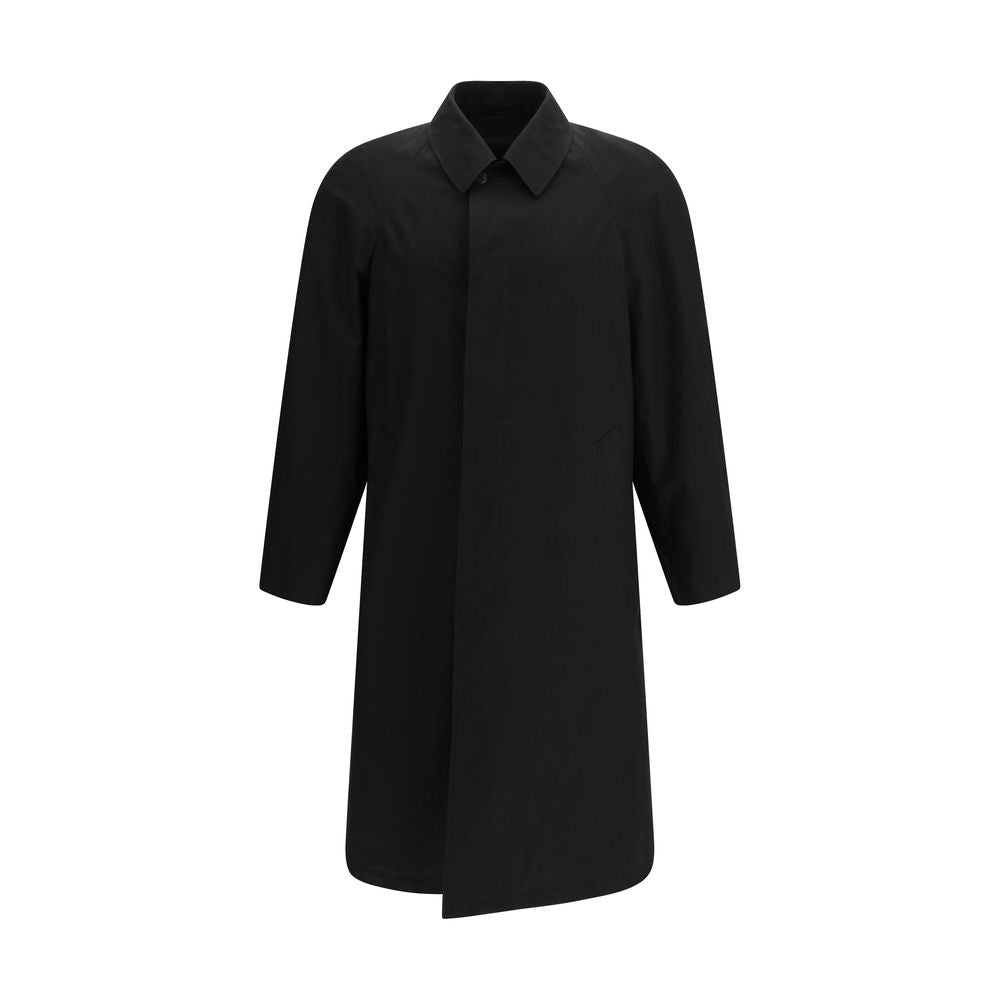 Black Cotton Coat Prada