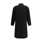 Black Cotton Coat Prada