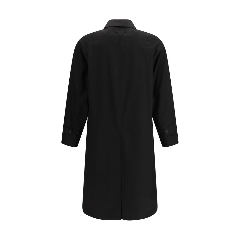 Black Cotton Coat Prada