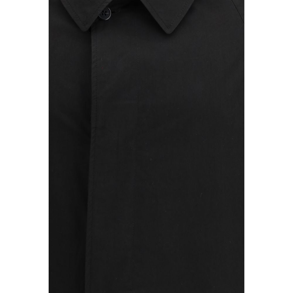 Black Cotton Coat Prada