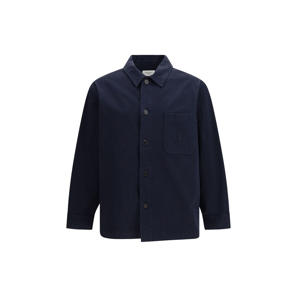 Blue Cotton Denim Jacket Saint Laurent